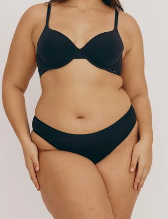 Organic Basics Core High-Leg Briefs - Black - S