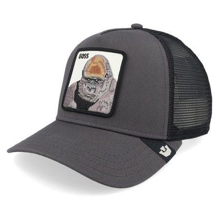 Goorin - Grå trucker Keps - Boss Oil Grey A-Frame Trucker @ Hatstore