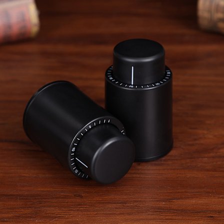 [2 PAK] Vinstop, ægte vakuum vinstop, genanvendelig