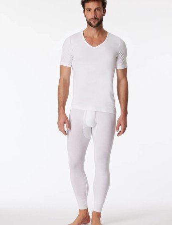 Schiesser Long Pants - White - L