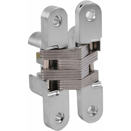 Stykker zinklegering skjult hængsel usynlig folde dør skjult kryds skjulte hængsler til møbel hardware folde dør 94mm KLB