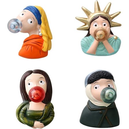 12 Pakke Morsomme Søte Kjøleskapsmagneter, Frihetsgudinnen Berømt Maleri