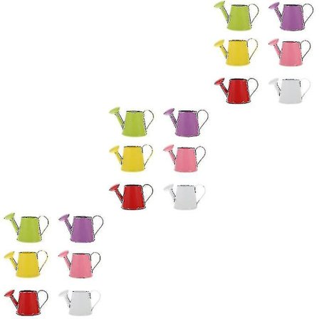 18 st Lekvattenkanna Leksak Blomma Vattning Kan Prop Trädgård Vattning Kruka Modell