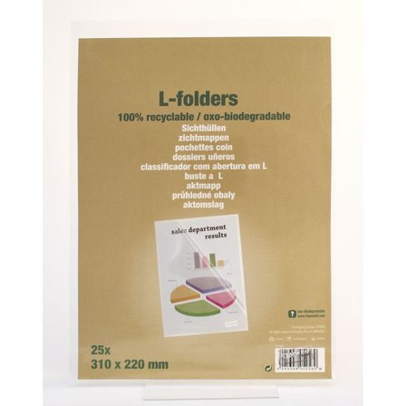 A4, jämnskuren mapp, 120 mikrometer, polypropylen, genomskinlig 25/fp - Lyreco - Kontorsmaterial - Mappar och plastfickor - Plastmappar och aktmappar