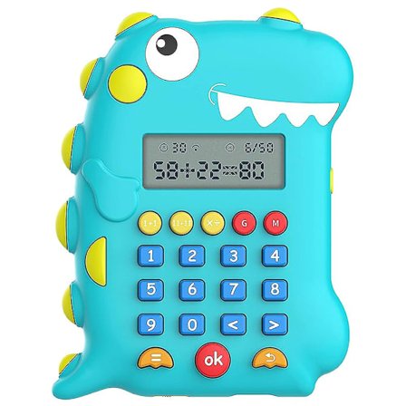 Sarjakuva dinosaurus muotoinen laskin varhaiskasvatuskone Ihana lasten oppimiskone (FMY)