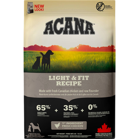 Acana - Dog Heritage Light & Fit 6 kg - Hund - Hundefôr & hundemat - Tørrfôr for hund - ZOO.no