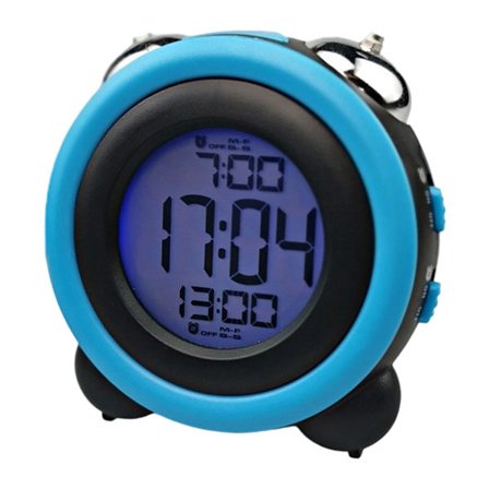 LCD display elektronisk ur soveværelse stue klokke digitalt ur stort vækkeur studenterur generation