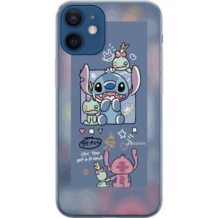 Apple iPhone 12 Genomskinligt Skal Stitch Vänner