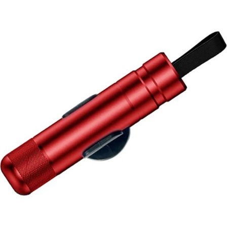 Nødhammer Vogn - 2-i-1 Sikkerhedshammer - Sikkerhedsselekniv - Selvklæbende Klips - Sikkerhed - Rød