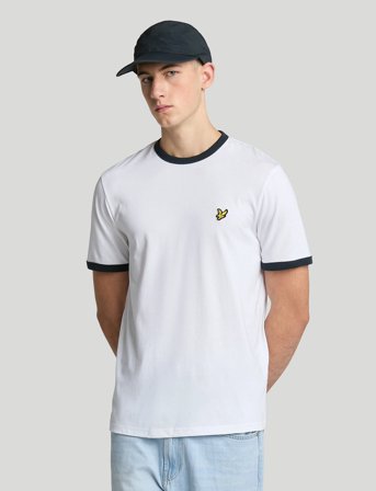 Lyle & Scott Ringer T-Shirt - White - XL