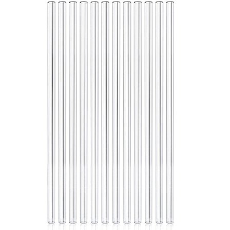 Gjenbrukbare glass sugerør, transparente glass sugerør, - Perfekt