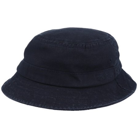 Stetson - Black - bucket - Hat - Cotton Twill Black Bucket - Hatstore