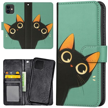 iPhone 12 Mini - Lommebok Deksel Cat