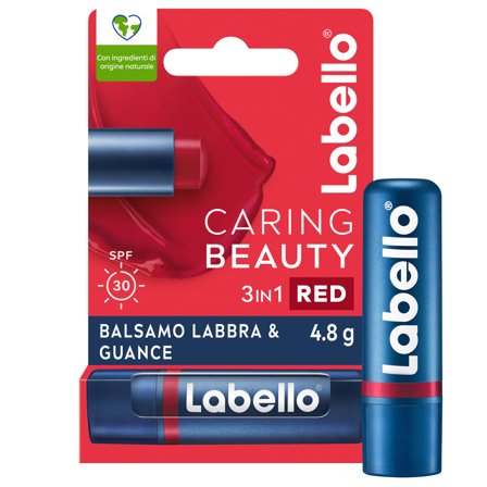 Labello Caring Beauty Lip & Cheek Red Spf30 Burrocacao Labbra E