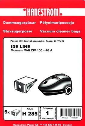 HANESTRÖM Dammsugarpåsar IDE LINE MONSUN MIDI ZW100-40