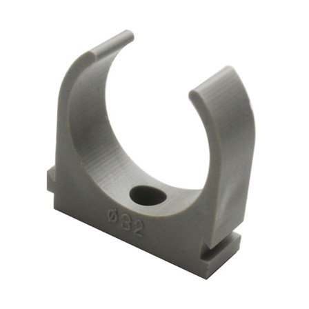 Paket med 50 slangklämmor 25 mm, grå