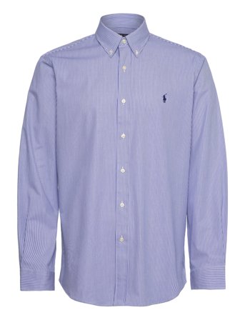 Polo Ralph Lauren Custom Fit Stretch Poplin Shirt - Blue - M