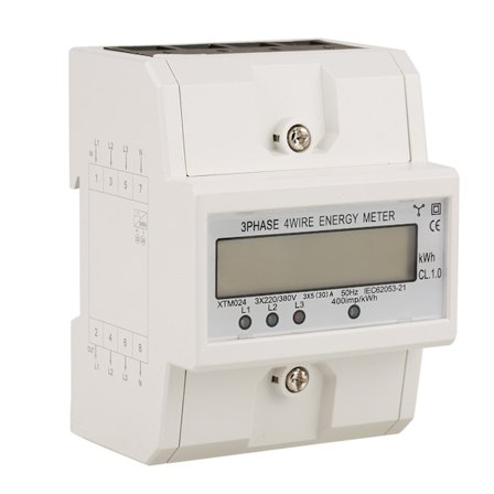3-faset 4-leder 220V Din Skinne Elektriks Måler 1 Stykke 5(30)A