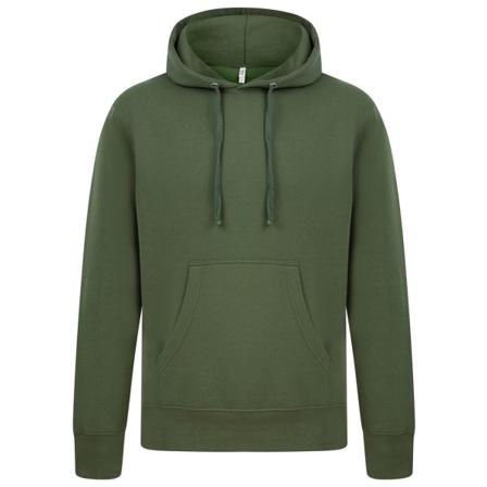 Casual Classics Herr Ringspunnen Hoodie Xl Militärgrön