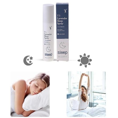 75ml Dyb Søvn Pude Spray Naturlig Lavendel Hjælp Søvn Lindre Angst