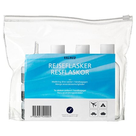 ValMed Rejseflasker 7 Dele, Tøj & Bolig, Rejsetilbehør, Rejseflasker