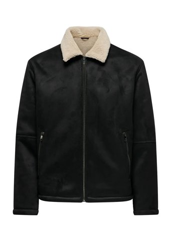 ONLY & SONS Onsroyce Shearling Jacket Otw - Black - S