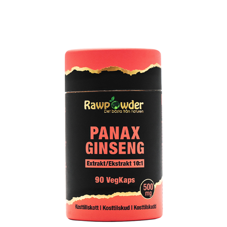 Rawpowder Panax Ginseng Extrakt 500 mg 90 kapslar