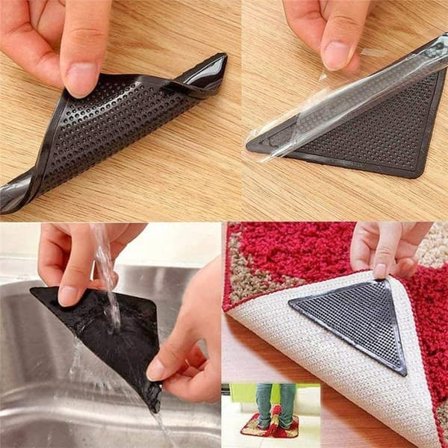 Skridsikre Underlag til Tæpper / Anti-skrid Måtte (4-pak)—pa