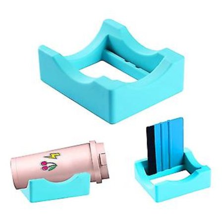 1 Set Silikoni Kuppiteline Askarteluun Juomalasi Kuppipidike Vinyylitarran Kiinnittämiseen, Huopareunalla