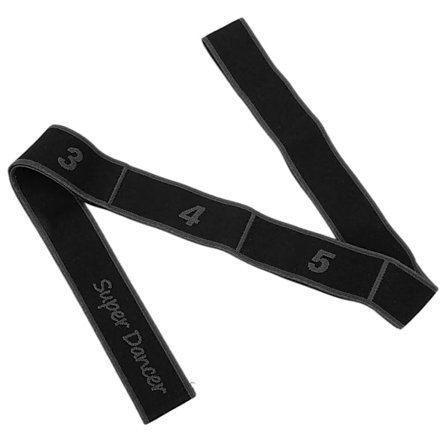 Elastisk bånd til latinamerikansk dansetrening, yogastrekning, motstandsbånd for trening, fitness, grå