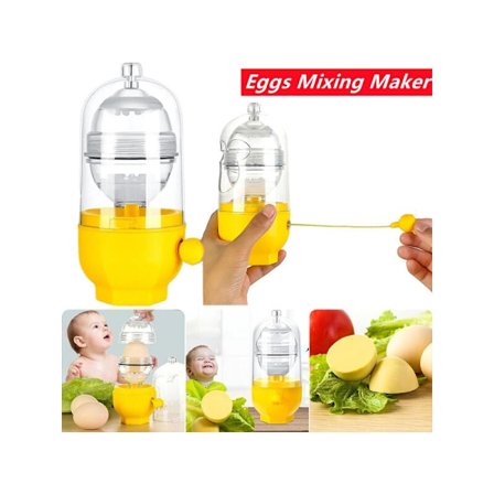 Äggblandare Manuell Blandare Äggröra Gyllene Ägg Extraktor Redskap Shaker Köksredskap