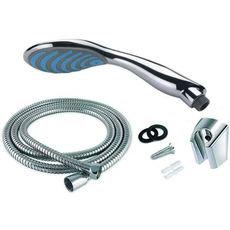 enkelt kit med antik alkhanddusch, flexibel, duschmunstycke och