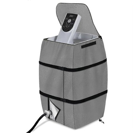 Boblebad Spa Varmepumpe Deksel med Transparent PVC Toppvindu, Vanntett Oppblåsbar Boblebad Pumpe Deksel 1 stk