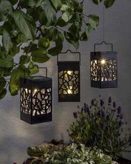 Solcellsdekoration Izola Mini 3-Pack Svart - Star Trading