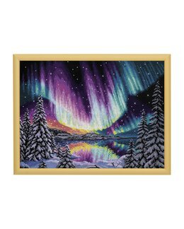 Broderikit Billede Nordlys - Riolis