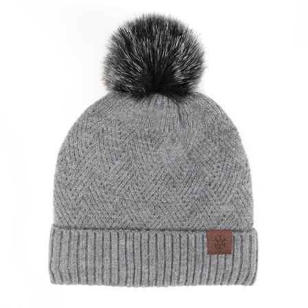 Hue til kvinder og mænd Vinterhue til kvinder Opslagne huer Hue Varm Hue Grå