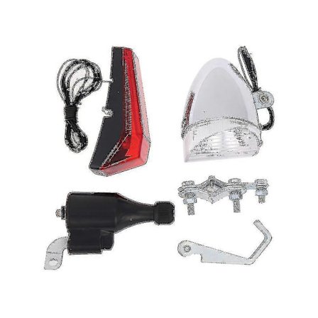 Utsøkte Sykkellys Generator Friksjon Dynamo Sykkel Frontlykt Baklys Sett Tilbehør