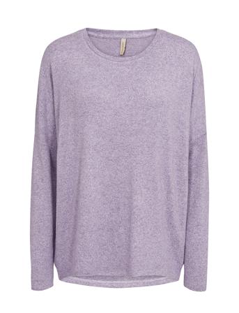 Sc-Biara Pullover Lilla Soyaconcept*Betinget Tilbud