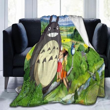 My Neighbor Totoro Queen Size Soft Micro Fleece Filt,super Varm, Luury,lätt, fuzzy,fleece Filt All Season För Soffa,soffa,sängfilt Bedro 50x40in 