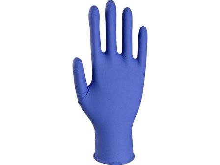 ABENA Nitrilhandske lång Classic M blå 150/fp - Lyreco - Skyddsutrustning - Engångshandskar - Nitrilhandskar