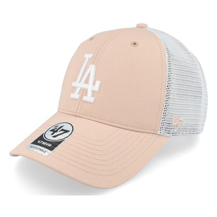 47 Brand - Los Angeles Dodgers Branson Mvp Dusty Mauve/White Trucker Trucker Red Cap - MLB @ Hatstore