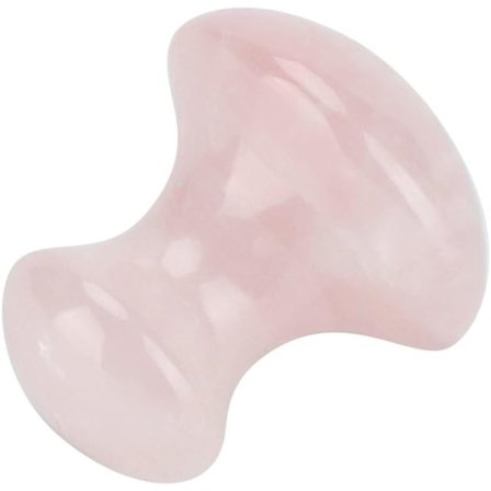 Rosa Kvarts Svampformad Massagesten - Massagverktyg för Ansikte eller Ögon