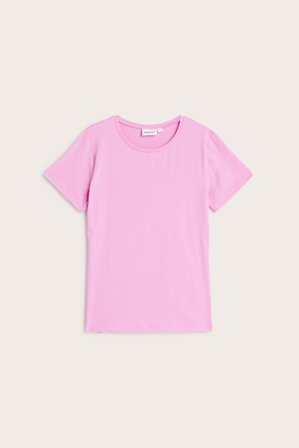Kappahl | Enkel topp med korte ermer | Rosa