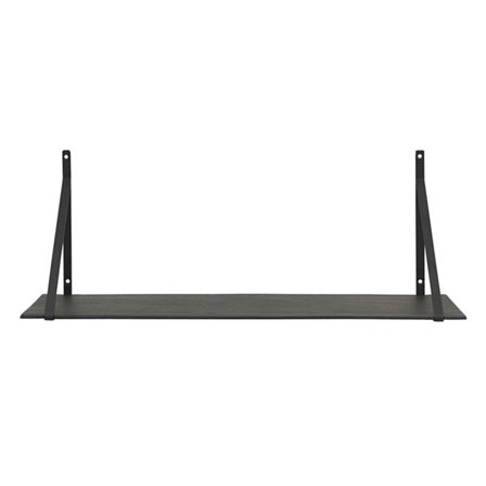 House doctor Lemmy hylde med ophæng 70 cm, sort | KitchenOne