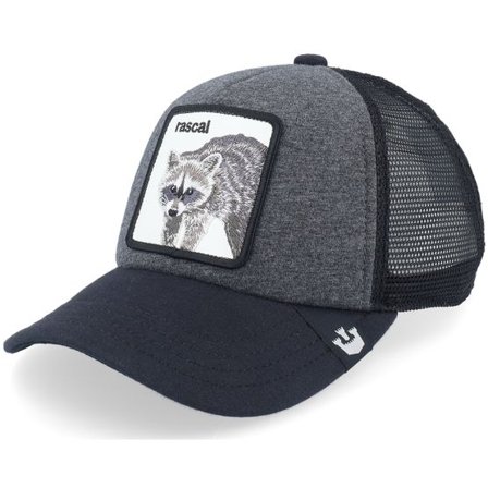 Goorin Bros. - Grå trucker Keps - Kids Racacoonie Charcoal/Navy A-Frame Trucker @ Hatstore