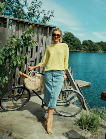 FREE/QUENT Skirt - Blue - XS