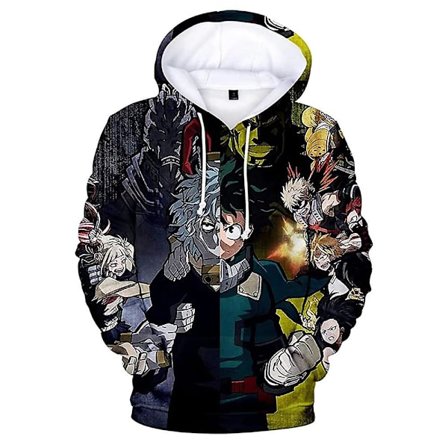 Voksne My Hero Academia Hættetrøjer Hættetrøje Sweatshirt Toppe Gaver