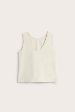Kappahl | Singlet med v-hals | Lys beige