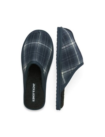 Jack & Jones Jfwdudely Check Slipper Ln - Navy - 40