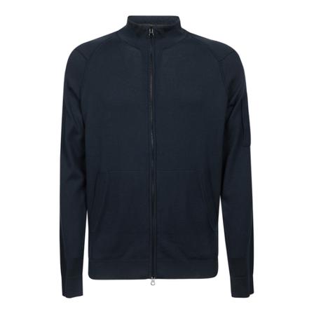 C.p. Company, Sea Island Zipped Sweatshirt Niebieski, Mężczyzna, Rozmiar: L